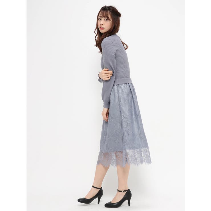 レーススカートドッキングワンピース 品番 Plmw Ludic Park ルディックパーク のレディースファッション通販 Shoplist ショップリスト
