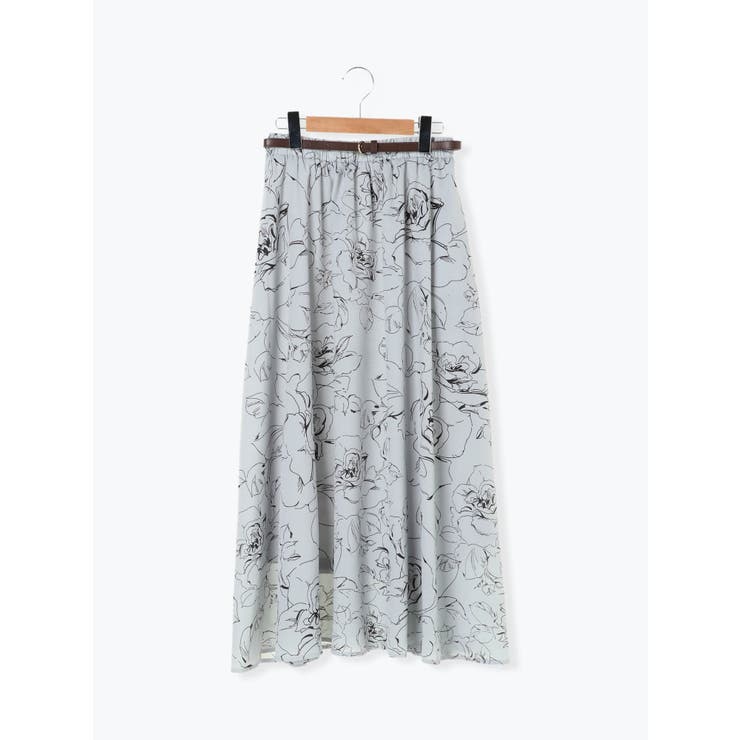 ベルト付線画花柄フレアスカート 品番 Plmw Ludic Park ルディックパーク のレディースファッション通販 Shoplist ショップリスト