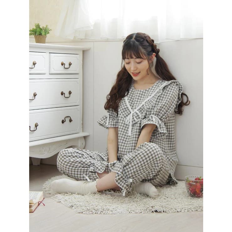 韓国っぽセーラー襟風ルームウェア ロングパンツ 品番 Plmw Ludic Park ルディックパーク のレディースファッション通販 Shoplist ショップリスト