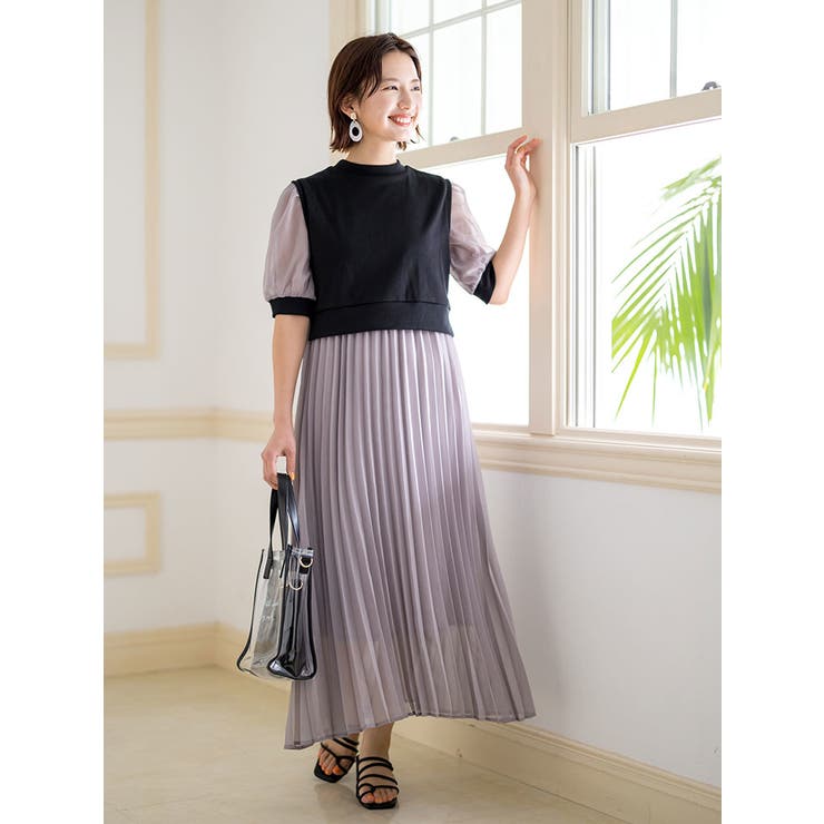 リブレイヤードプリーツワンピース 品番 Plmw Ludic Park ルディックパーク のレディースファッション通販 Shoplist ショップリスト