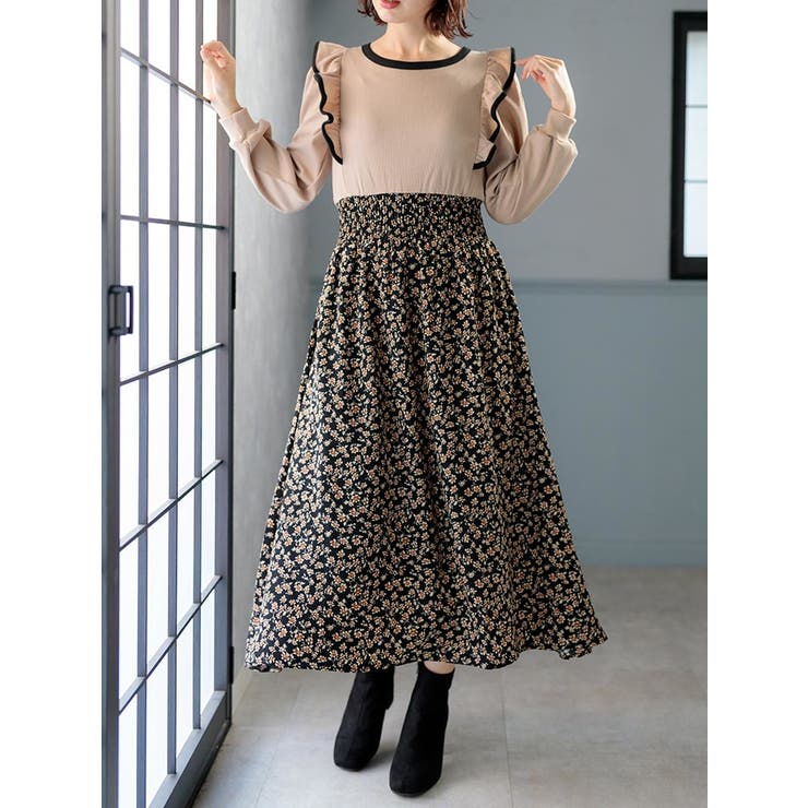 バイカラーフリルドッキングワンピース 品番 Plmw Ludic Park ルディックパーク のレディースファッション通販 Shoplist ショップリスト