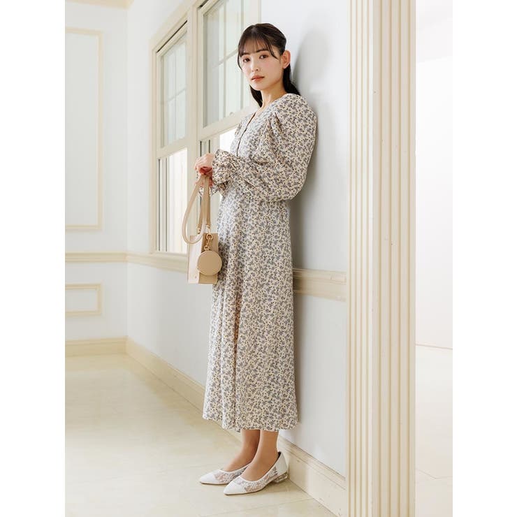 長袖花柄パワショルワンピース 品番 Plmw Ludic Park ルディックパーク のレディースファッション通販 Shoplist ショップリスト