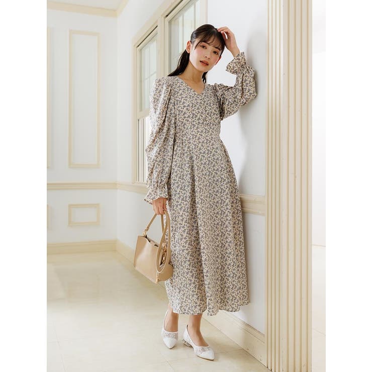 長袖花柄パワショルワンピース 品番 Plmw Ludic Park ルディックパーク のレディースファッション通販 Shoplist ショップリスト