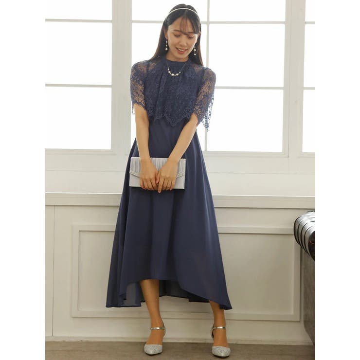 フィッシュテールレースワンピース フィッシュテールレースドレス[品番：PLMW0008647]｜LUDIC PARK