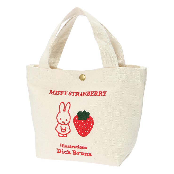 ミッフィー刺繍帆布ミニトートバッグ【ストロベリーレッド】 | LUDIC PARK | 詳細画像5 