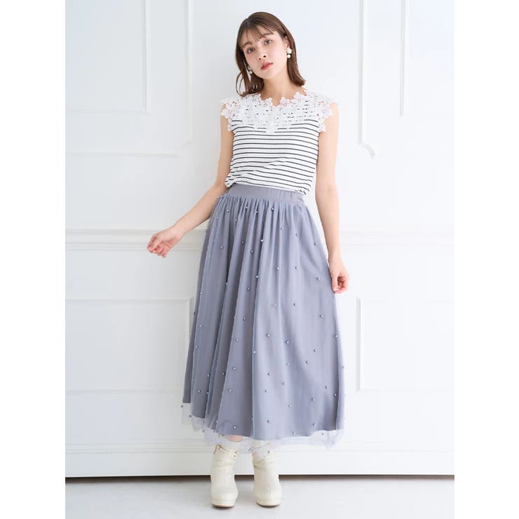 テレコスカラップレースタンクトップ | LUDIC PARK | 詳細画像5 