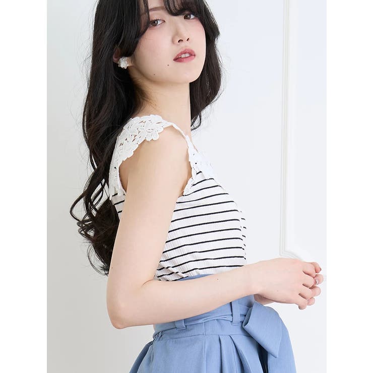 テレコスカラップレースタンクトップ | LUDIC PARK | 詳細画像11 