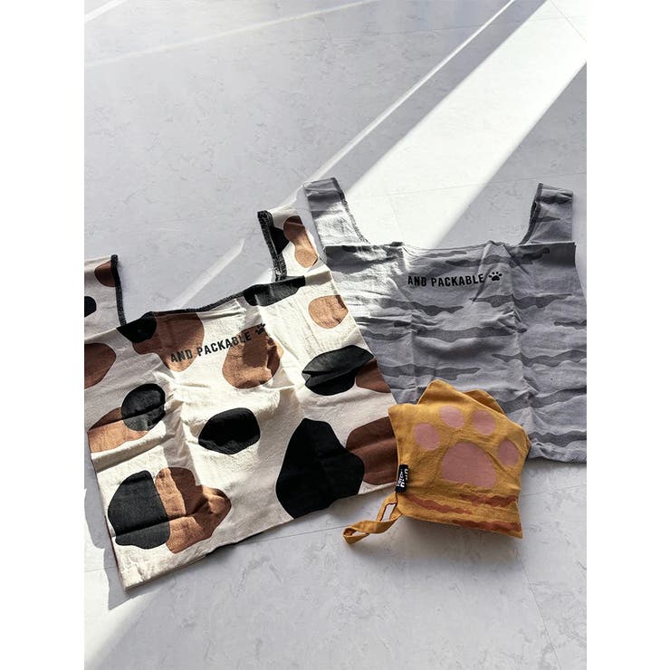 パッカブルミニマルシェバッグ【猫の手茶トラ】 | LUDIC PARK | 詳細画像5 