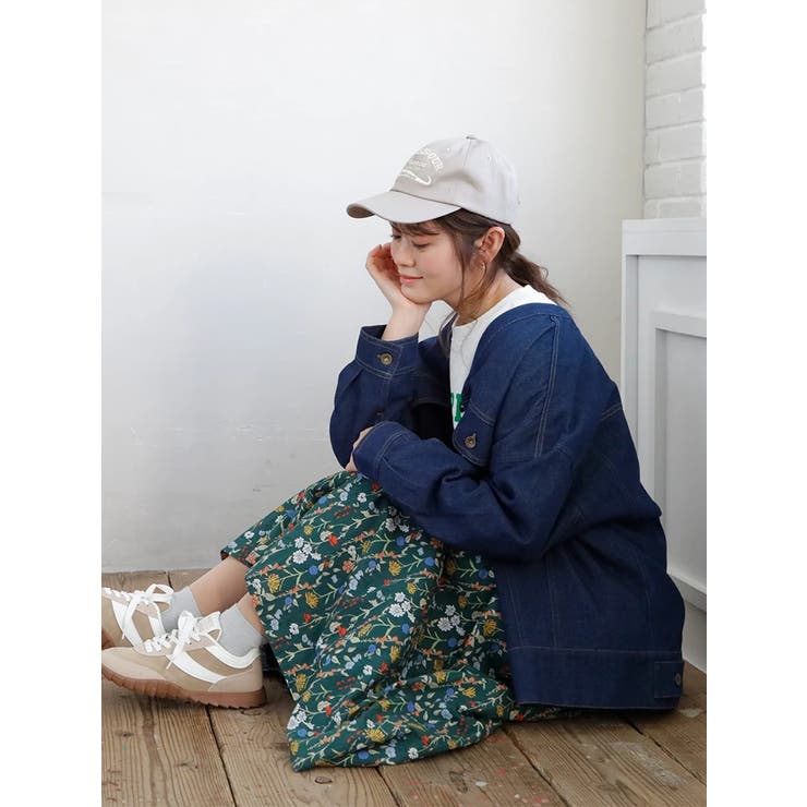 ノーカラーVネックデニムジャケット[品番：PLMW0011545]｜LUDIC PARK