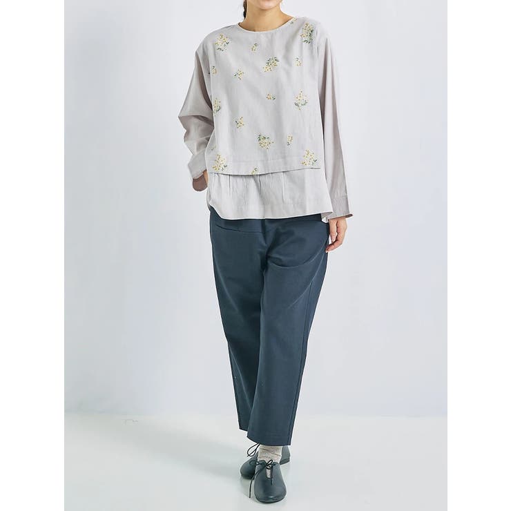 ミモザ刺繍ブラウス[品番：PLMW0011297]｜LUDIC PARK（ル