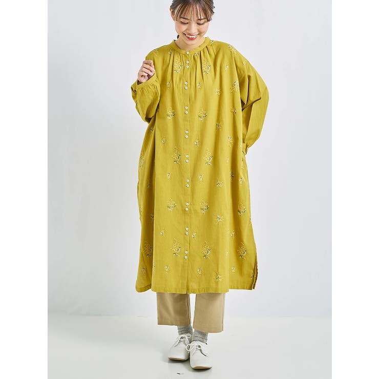 ミモザ刺繍ワンピース[品番：PLMW0011298]｜LUDIC PARK（ルディック