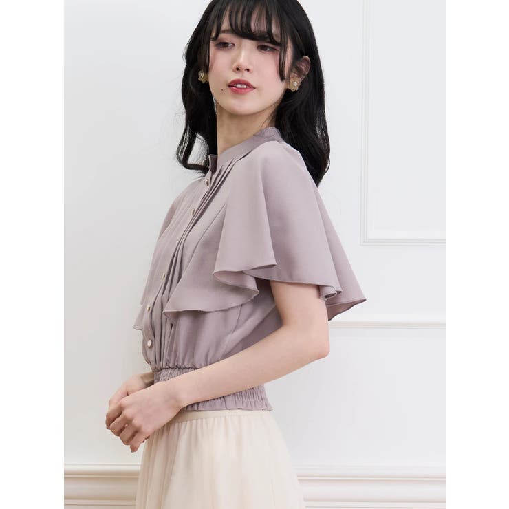 ピンタックフリルブラウス WEB限定】ピンタックフリルブラウス
