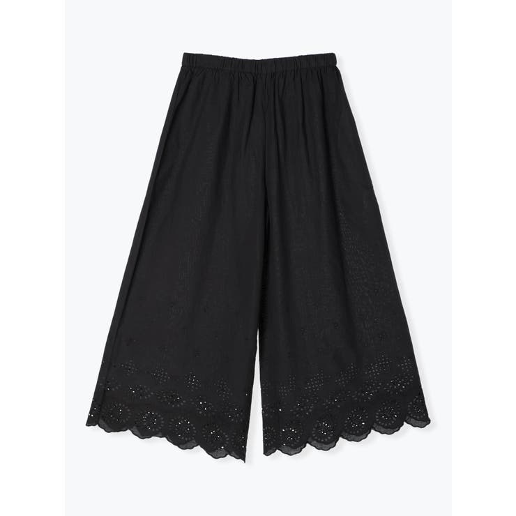 黒 | スカラップ刺繍ペチパンツ | LUDIC PARK