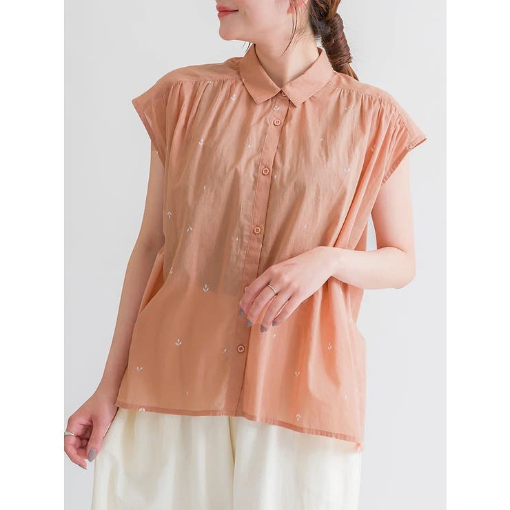 リーフプリントシャツブラウス | LUDIC PARK | 詳細画像1