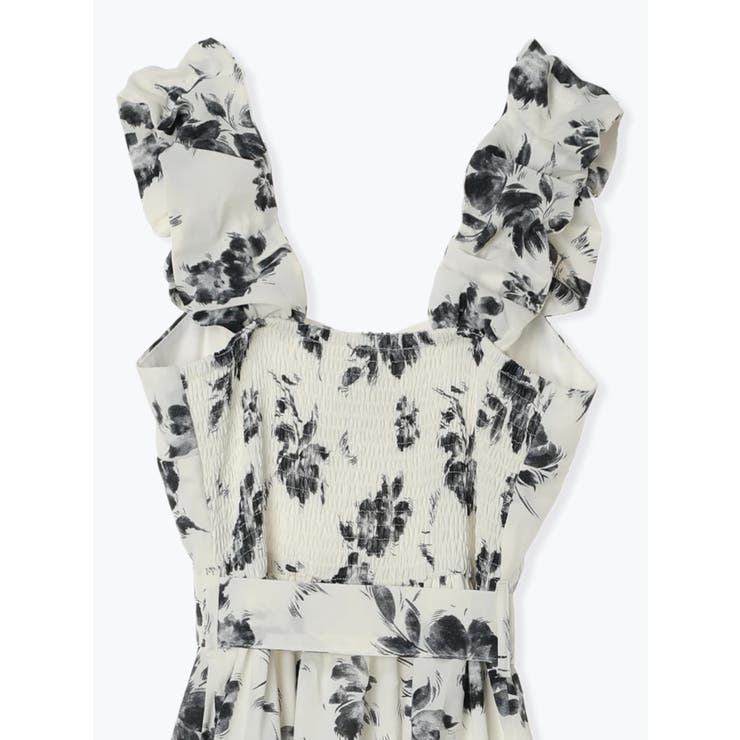 花柄ギャザー肩紐ワンピース | LUDIC PARK | 詳細画像22