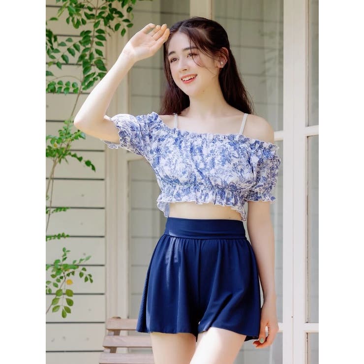 トワルドジュイ風×オフショル水着 スイムウェア 3点セット[品番：PLMW0012269]｜Resort  Island（リゾートアイランド）のレディースファッション通販｜SHOPLIST（ショップリスト）