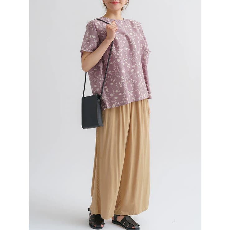 コットンリネンワイドプリントブラウス | LUDIC PARK | 詳細画像11 