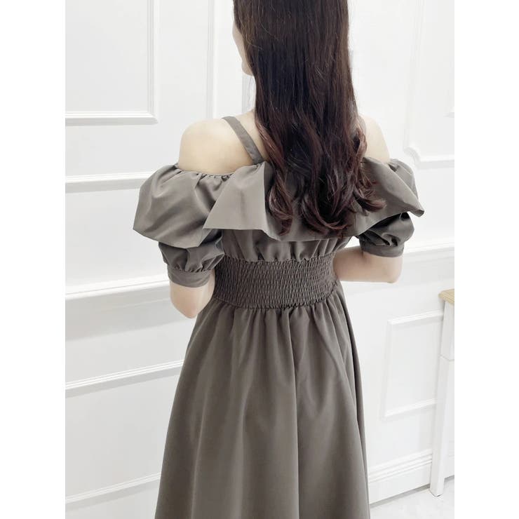 ホワイト　F　オフショル　ストレッチ　ワンピース 楽天市場】マルチway フィット ＆フレア オフショルニット