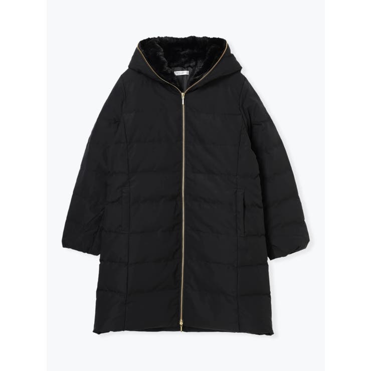 極美品【Spick&Span】3way　ロングダウンコート　ラクーンファーフード フードファーダウンロングコート[品番：PLMW0013290]｜LUDIC
