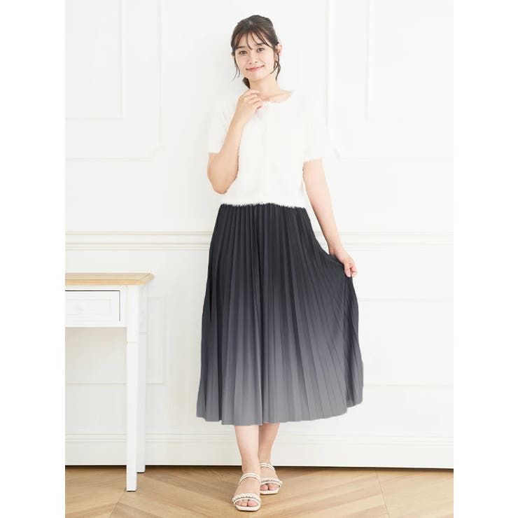 On グラデーション プリーツ スカート Size:S 全豪ver. グラデーションプリーツスカート[品番：PLMW0012516]｜LUDIC