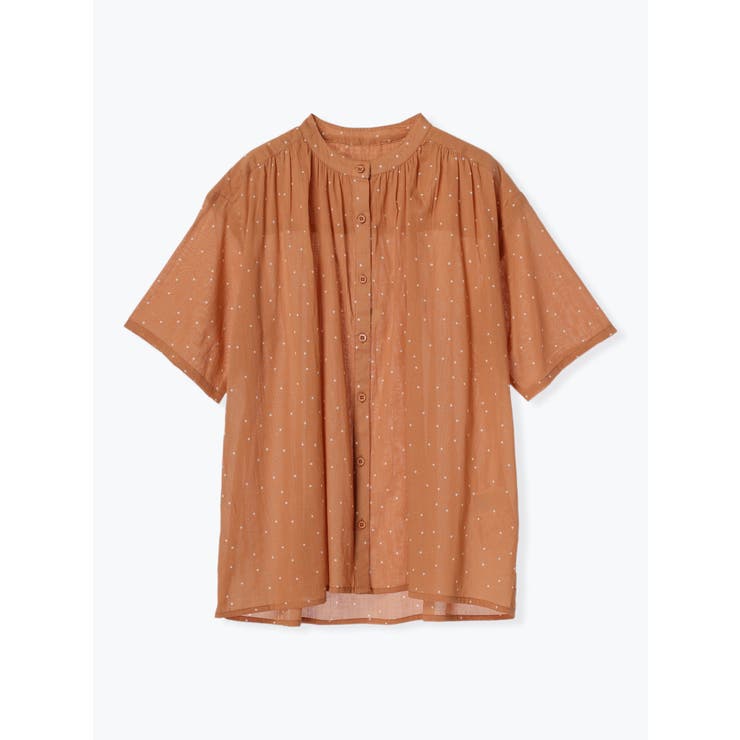 オレンジ | ドットプリントブラウス | LUDIC PARK