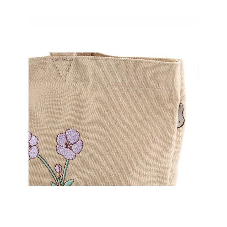 miffy 刺繍 帆布トートバッグ【ベージュフラワーリース】 | LUDIC PARK | 詳細画像9 