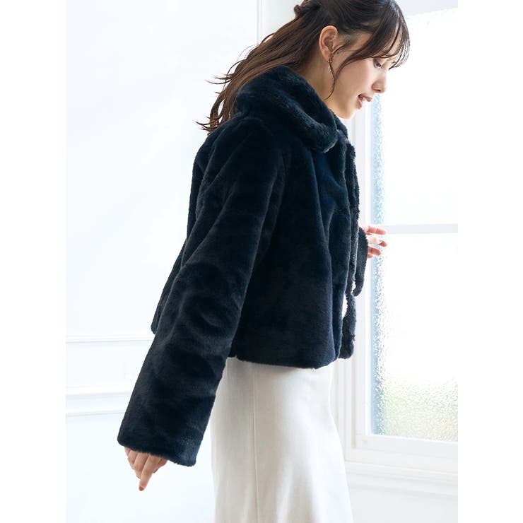 20%OFF ボア×エコファーフード付きデニムジャケット韓国風