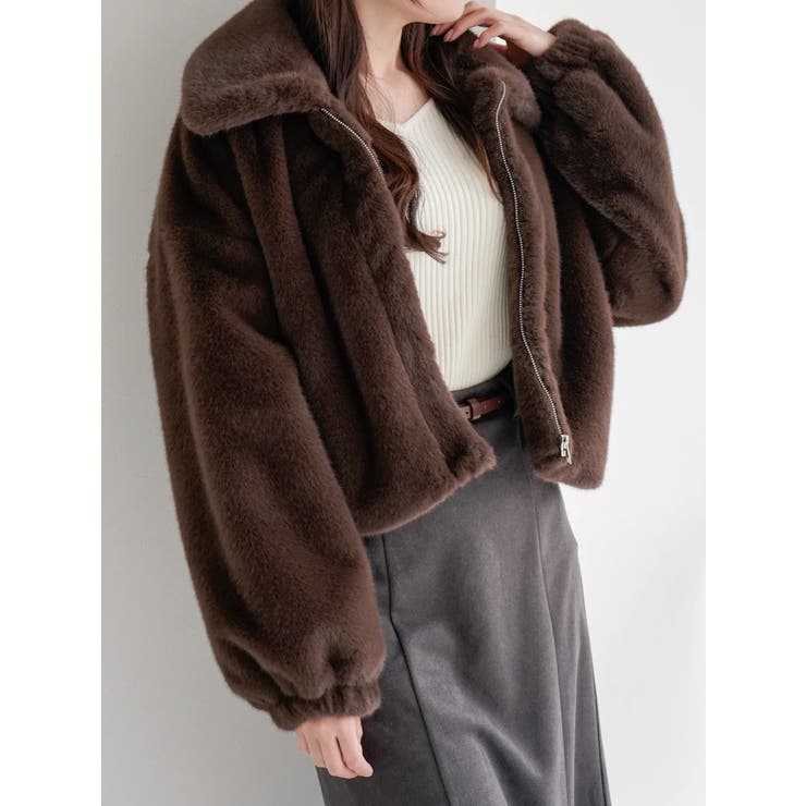 パロディー palody ファーコート ミンクファー 毛皮 13 ダークブラウン
