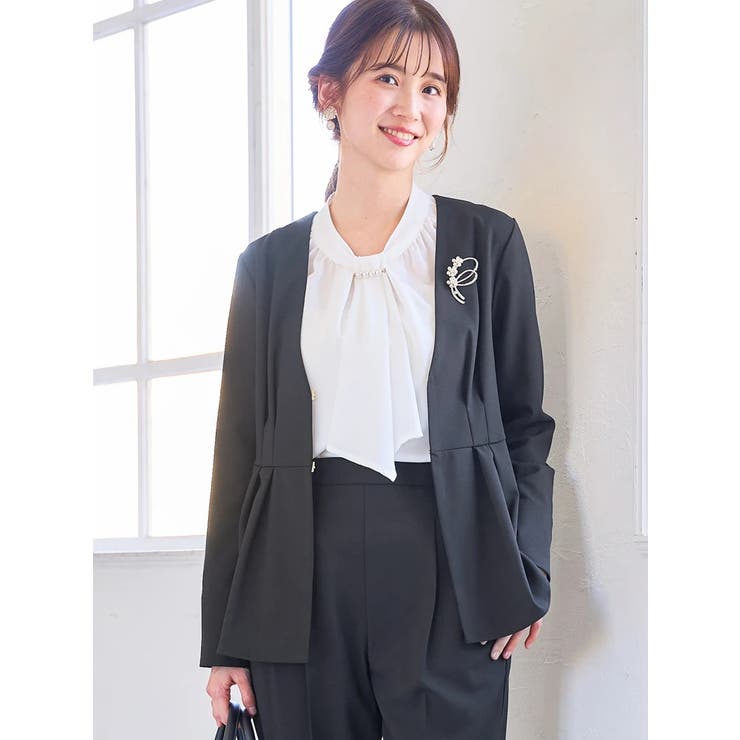 【ストレッチツイル】ペプラムジャケット | LUDIC PARK | 詳細画像16 