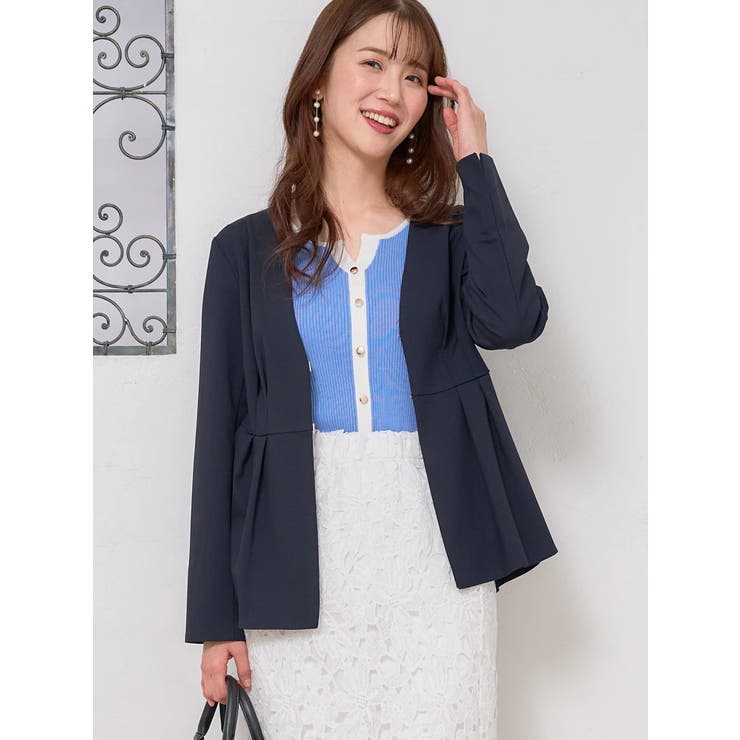 【ストレッチツイル】ペプラムジャケット | LUDIC PARK | 詳細画像47 