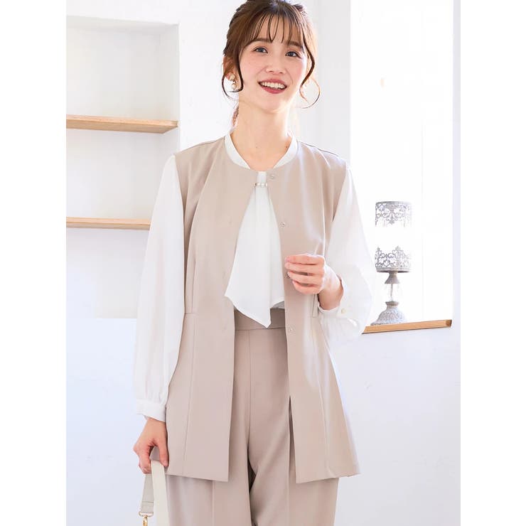 【ストレッチツイル】ペプラムベスト | LUDIC PARK | 詳細画像12 