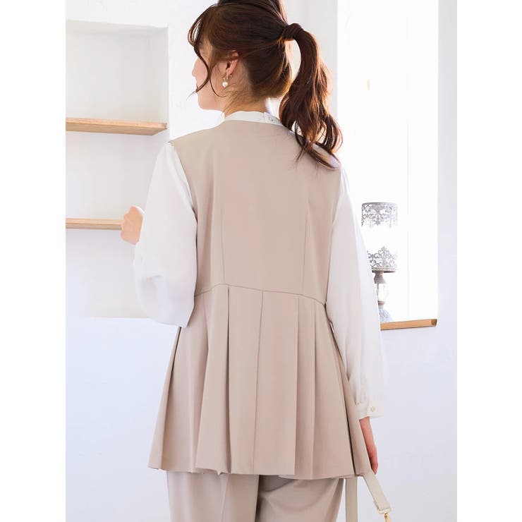 【ストレッチツイル】ペプラムベスト | LUDIC PARK | 詳細画像15 