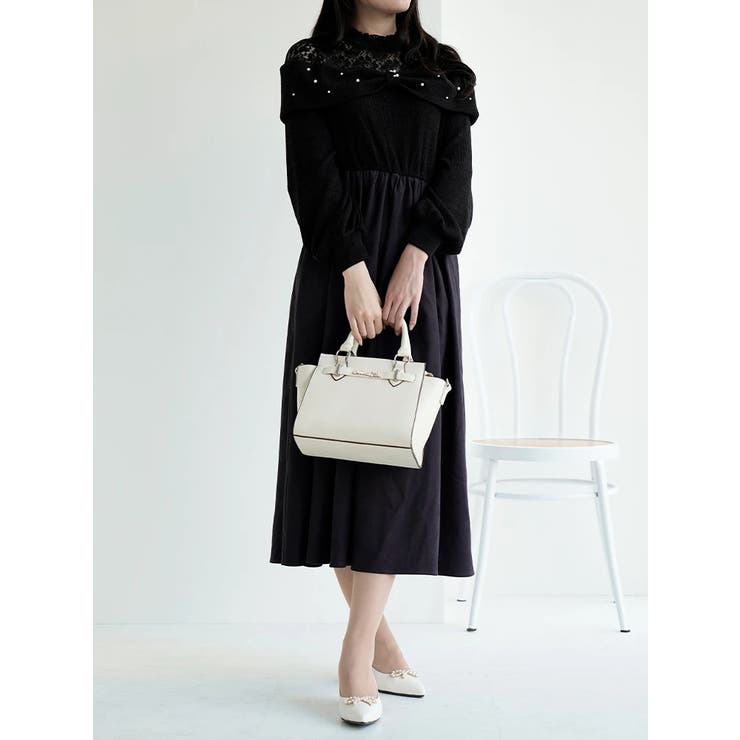 [2WAY]ビジュー付きフェイクレザーバッグ | LUDIC PARK | 詳細画像14 