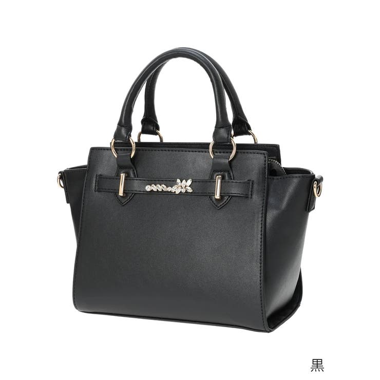 [2WAY]ビジュー付きフェイクレザーバッグ | LUDIC PARK | 詳細画像17 