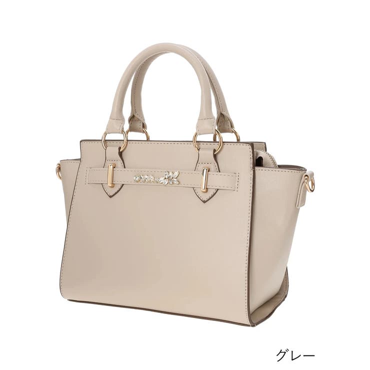 [2WAY]ビジュー付きフェイクレザーバッグ | LUDIC PARK | 詳細画像19 