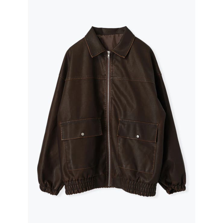 フェイクレザーステンカラージャケット[品番：PLMW0013625]｜LUDIC  PARK（ルディックパーク）のレディースファッション通販｜SHOPLIST（ショップリスト）