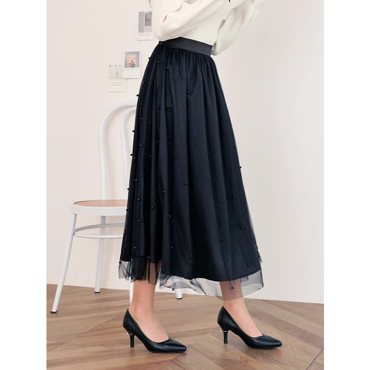 パール付きチュールロングスカート | LUDIC PARK | 詳細画像19 