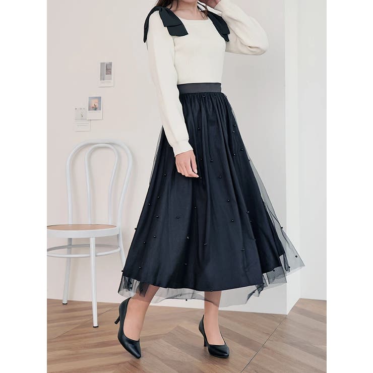 パール付きチュールロングスカート | LUDIC PARK | 詳細画像22 