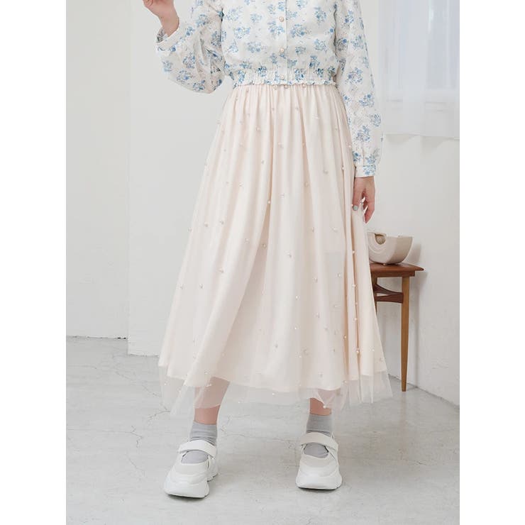 パール付きチュールロングスカート | LUDIC PARK | 詳細画像25 