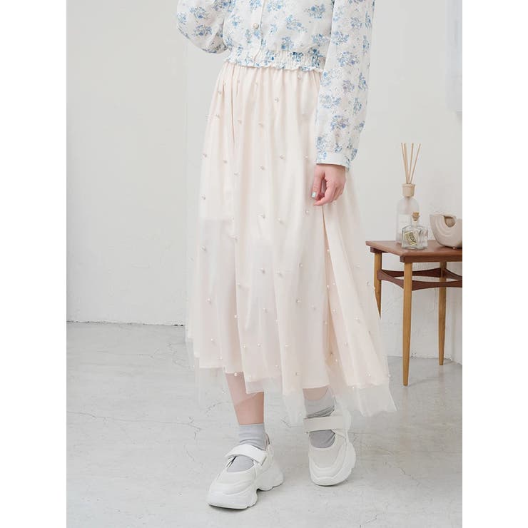 パール付きチュールロングスカート | LUDIC PARK | 詳細画像27 