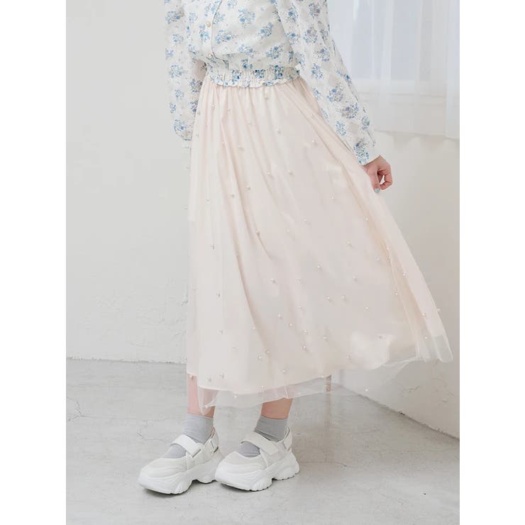 パール付きチュールロングスカート | LUDIC PARK | 詳細画像28 