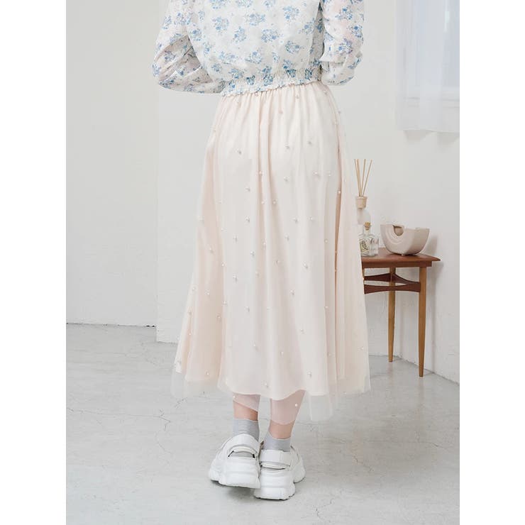 パール付きチュールロングスカート | LUDIC PARK | 詳細画像30 