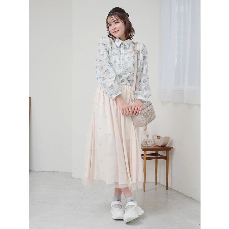 パール付きチュールロングスカート | LUDIC PARK | 詳細画像31 