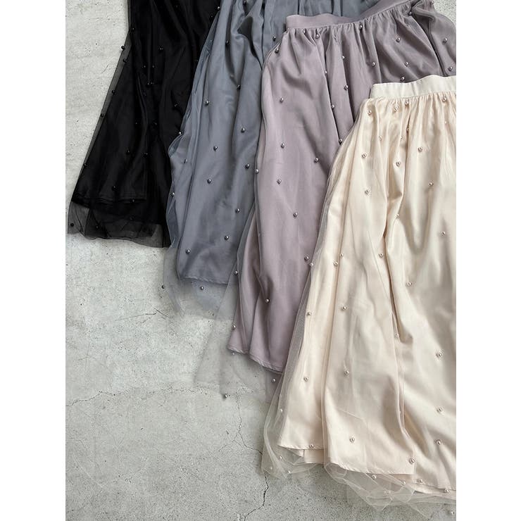 パール付きチュールロングスカート | LUDIC PARK | 詳細画像41 