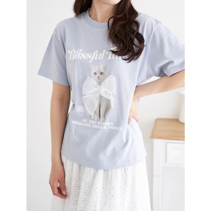 キャットリボンTシャツ | LUDIC PARK | 詳細画像1 