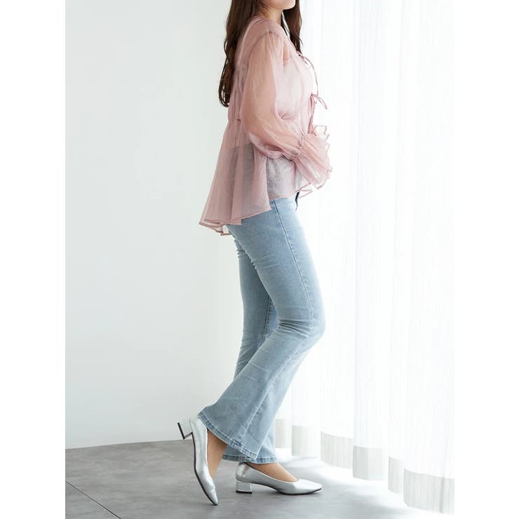 シャーリングリボンブラウス | LUDIC PARK | 詳細画像12 