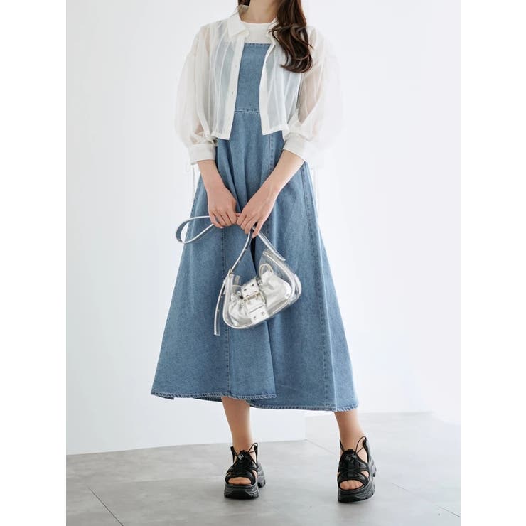 袖ドロストストライプショート丈シャツ | LUDIC PARK | 詳細画像13 