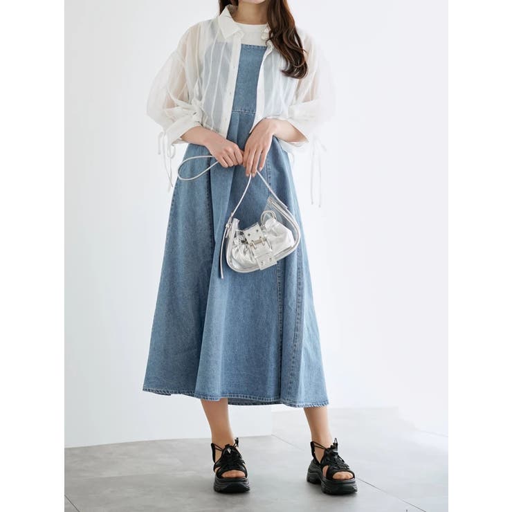 袖ドロストストライプショート丈シャツ | LUDIC PARK | 詳細画像14 