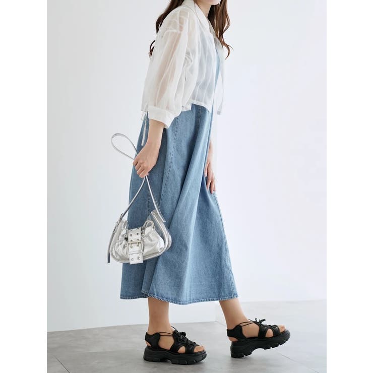 袖ドロストストライプショート丈シャツ | LUDIC PARK | 詳細画像16 