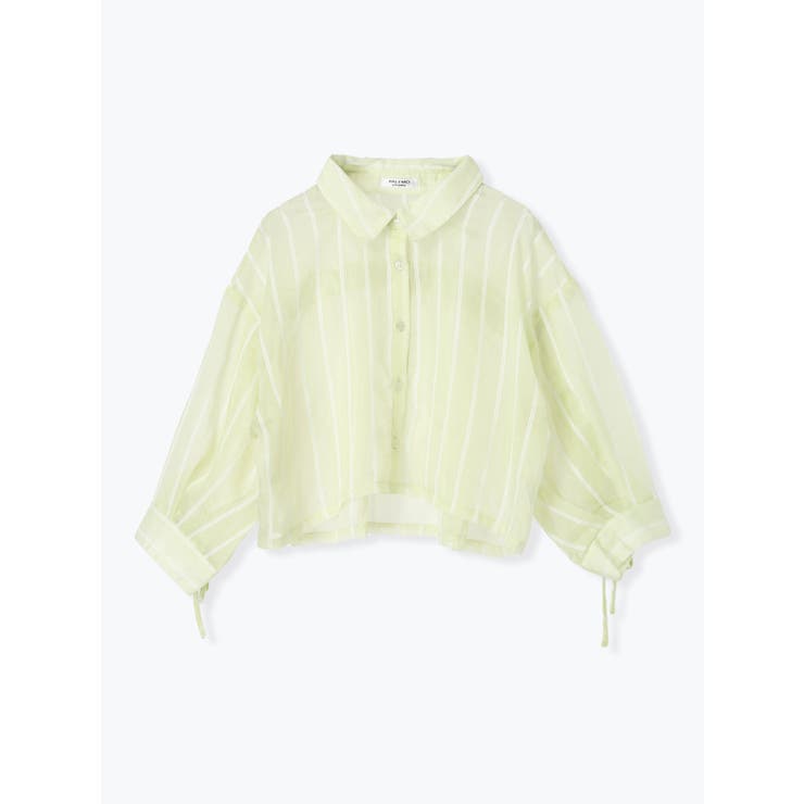 袖ドロストストライプショート丈シャツ | LUDIC PARK | 詳細画像27 